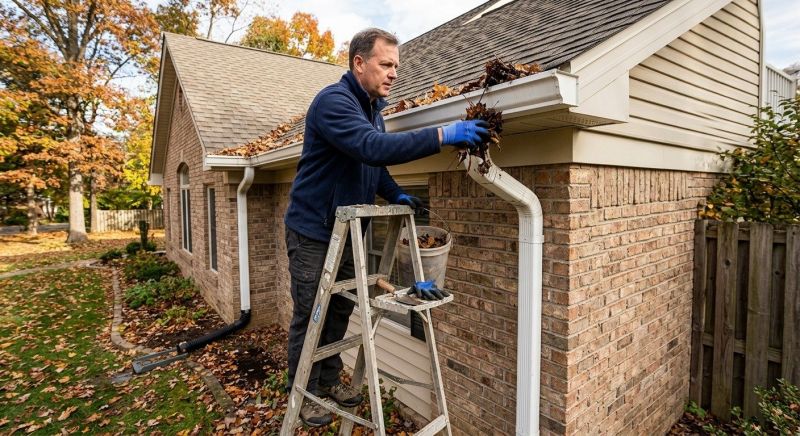 Downspout Snaking in Fredericksburg, VA