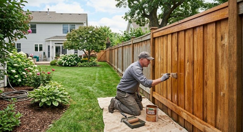 Cedar Fence Sealing in Gig Harbor, WA