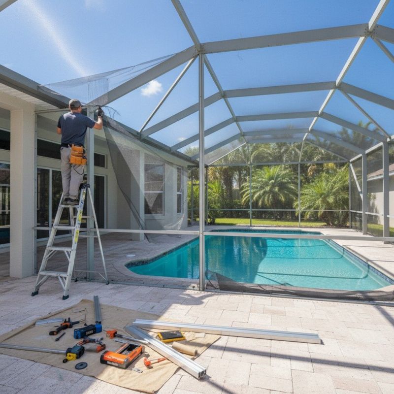Pool Enclosure Washing