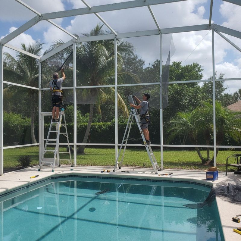 Pool Enclosure Washing detail