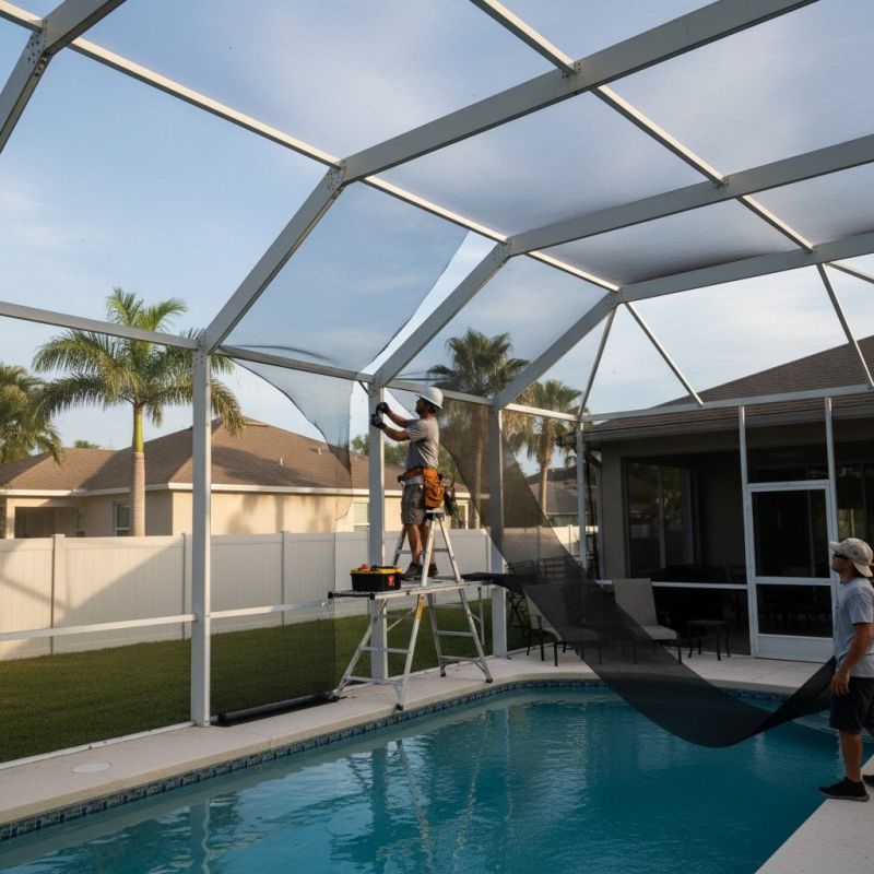Pool Enclosure Washing